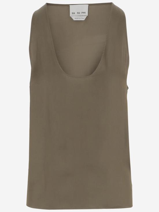 26SS 사 수 파이 민소매 티셔츠 S26402 KHAKI - SA SU PHI
