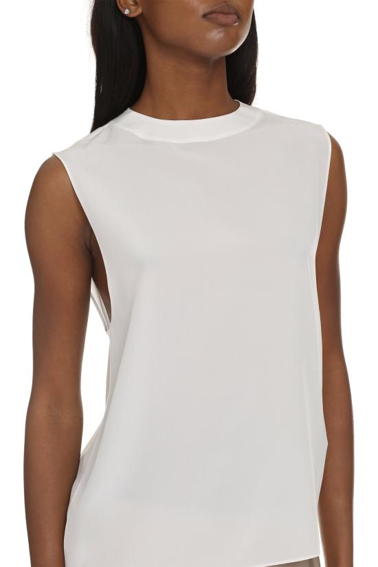  생로랑 민소매 티셔츠 766539 WHITE - SAINT LAURENT