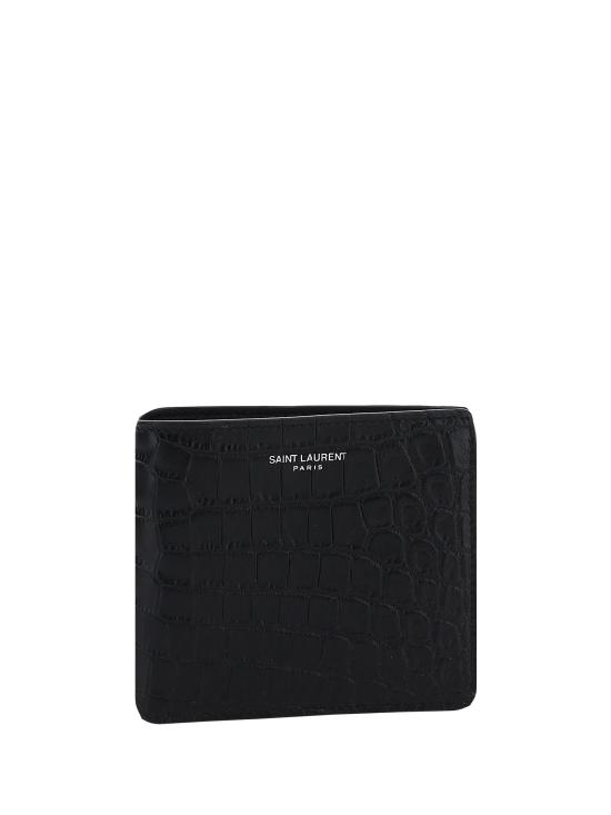 26SS 생로랑 로고 이스트/웨스트 반지갑 396307DZEDE BLACK - SAINT LAURENT