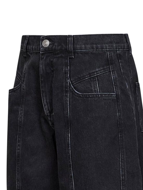 26FW 이자벨마랑 레자 크롭 진 PA0779FAD3H01I02FK BLACK - ISABEL MARANT