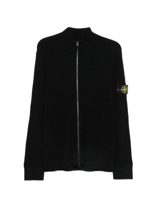  스톤 아일랜드 와펜패치 버진 울 가디건 와펜패치 버진 울 가디건 L2S155100017S00C2 BLACK - STONE ISLAND