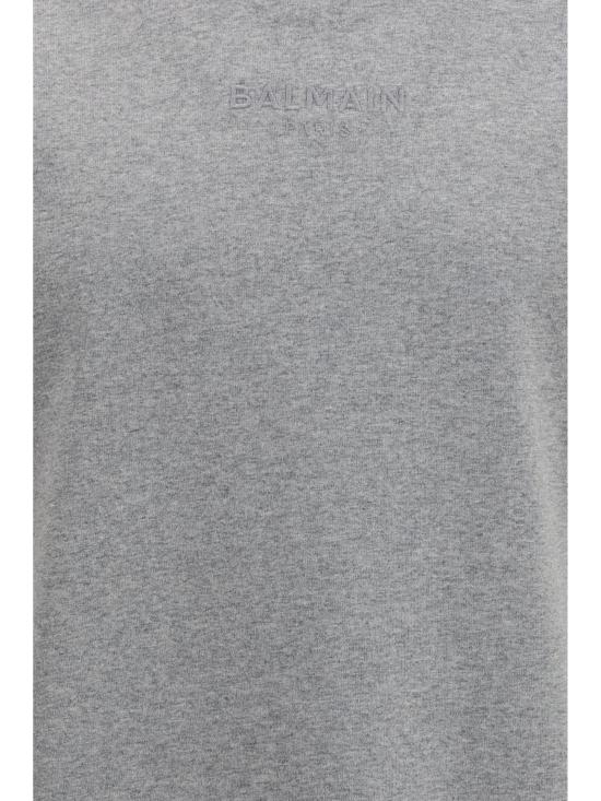 26FW 발망 탑 GH0EG000BD10 GRAY - BALMAIN