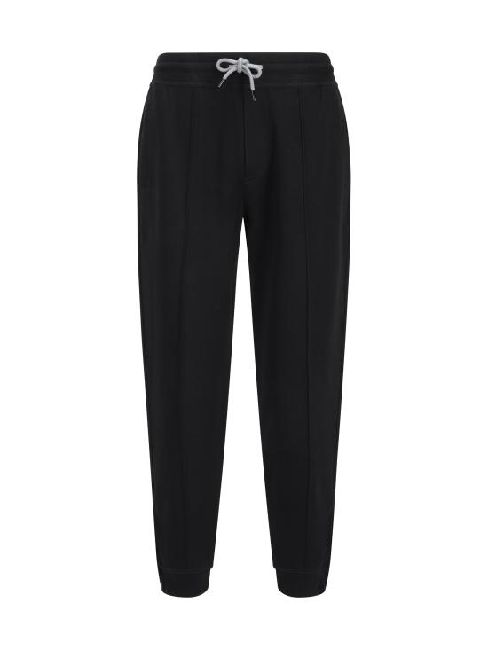 26FW 브루넬로 쿠치넬리 트레이닝/조거 팬츠 MM8313263G BLACK - BRUNELLO CUCINELLI
