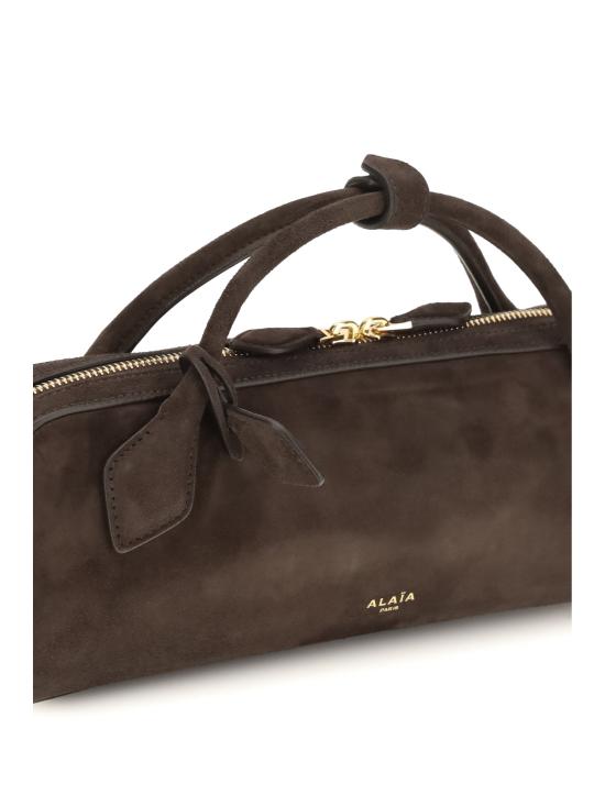 26FW 알라이아 르 테켈 스웨이드 고트스킨 클러치 AA1S06026CA328 BROWN