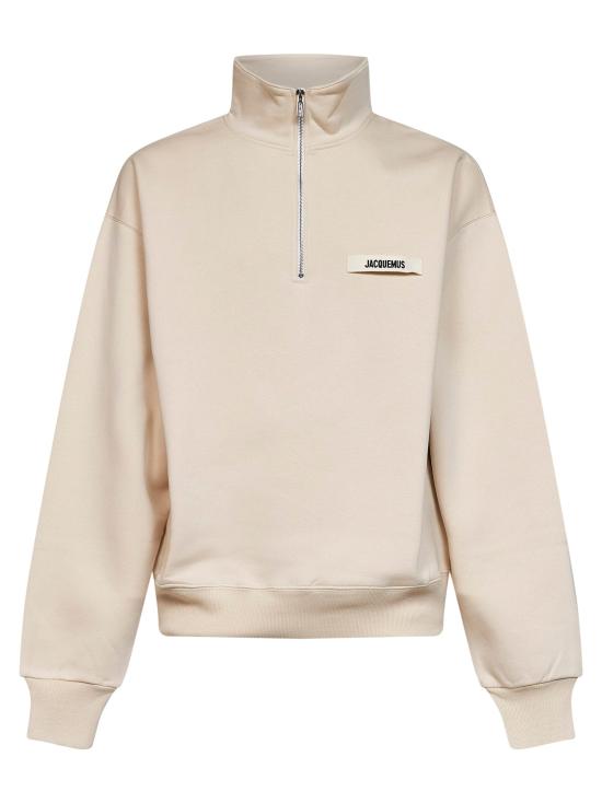 26FW 자크뮈스 하프 집업 스웨트 셔츠 SSM00313AJ00174 150 BEIGE