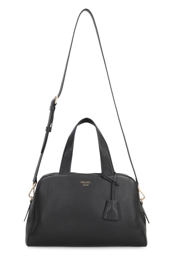 25FW 프라다 라지 레더 탑 핸들 백 1BB148 V OOO BLACK - PRADA