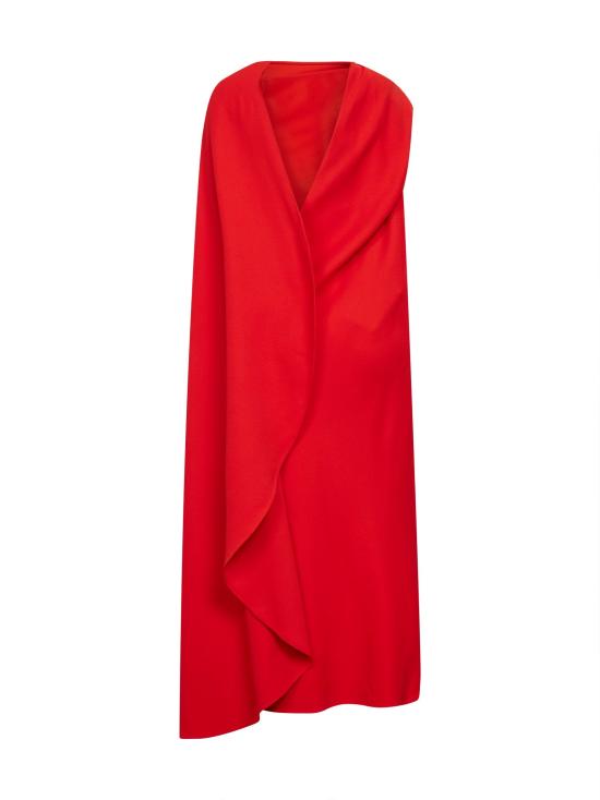 26SS 발렌시아가 드레이프 드레스 872272TUT553941 RED - BALENCIAGA
