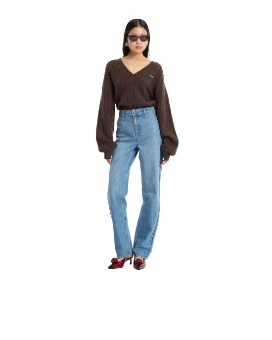 26FW 로테이트 바이 크리스텐슨 스웨터 1164342037 BROWN - ROTATE BY BIRGERCHRISTENSEN