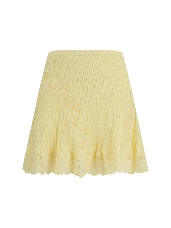26SS 셀프 포트레이트 스커트 SS26049SKY YELLOW - SELF PORTRAIT