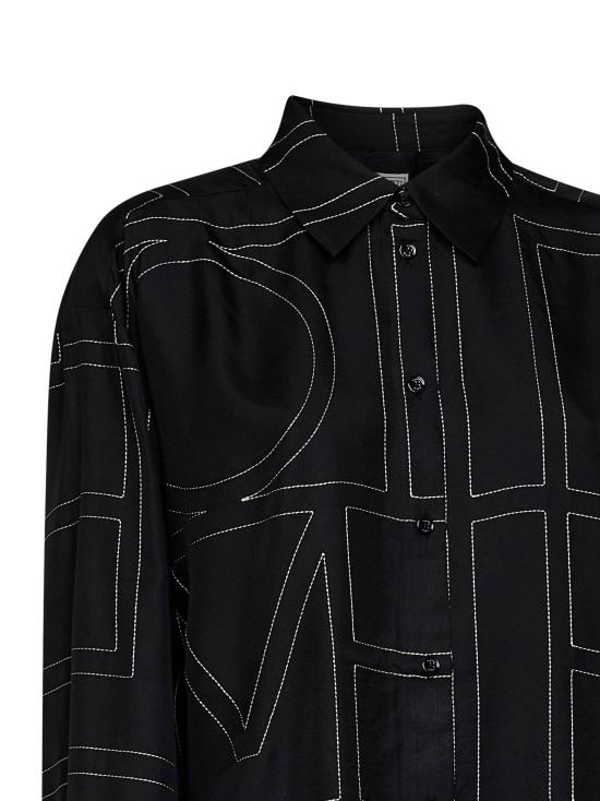 26FW 토템 셔츠 263WRT0480FB0704 001 BLACK - TOTEME