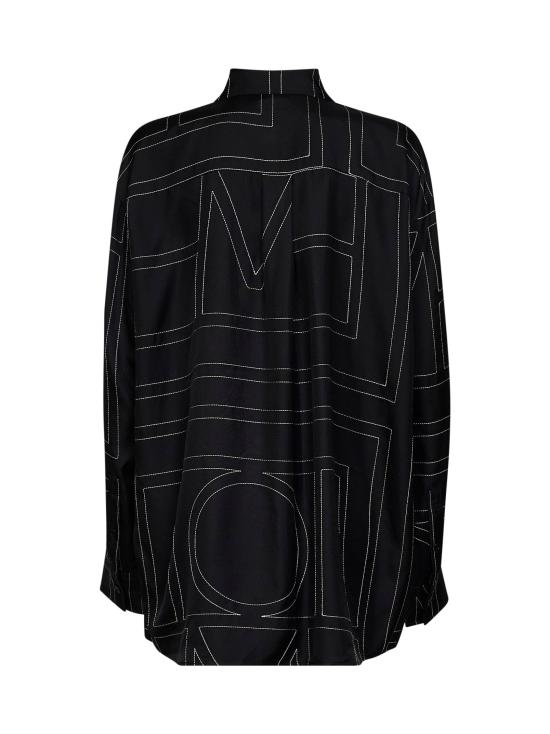 26FW 토템 셔츠 263WRT0480FB0704 001 BLACK - TOTEME