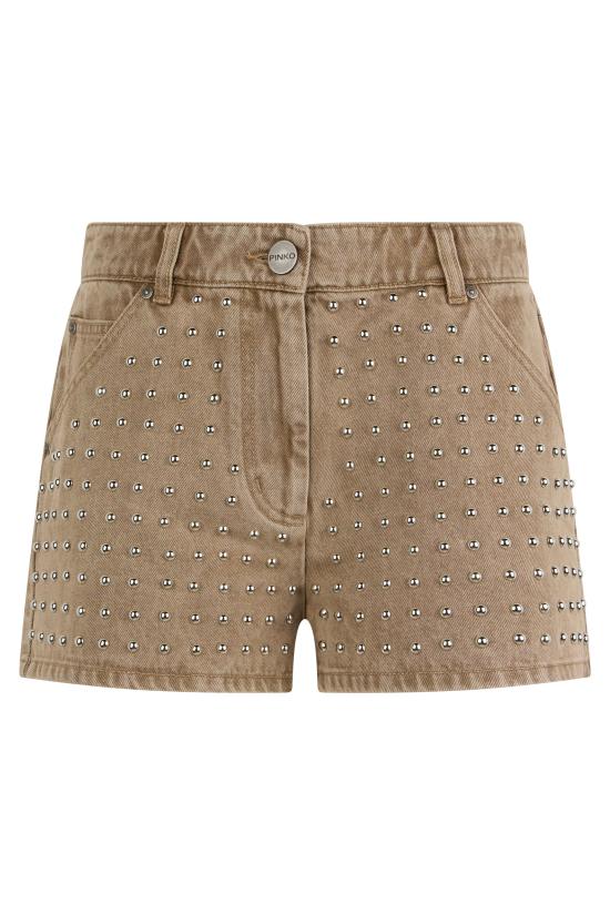 26SS 핑코 데님 숏팬츠 106640 BEIGE
