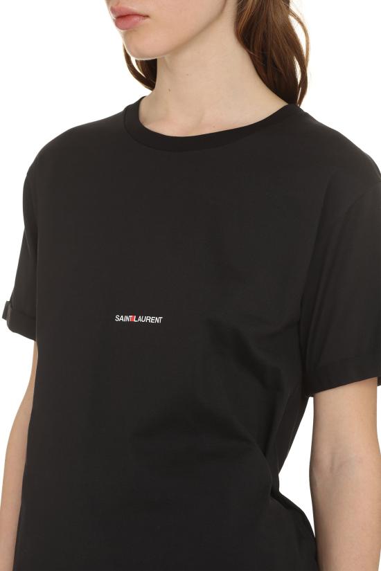  생로랑 폴로 티셔츠 460876 BLACK - SAINT LAURENT
