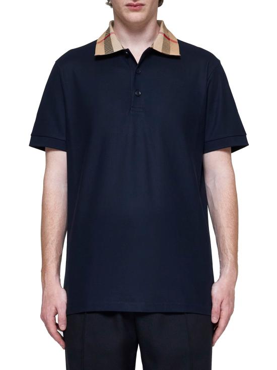 26SS 버버리 코튼 폴로 셔츠 8072661 B3590 NAVY - BURBERRY