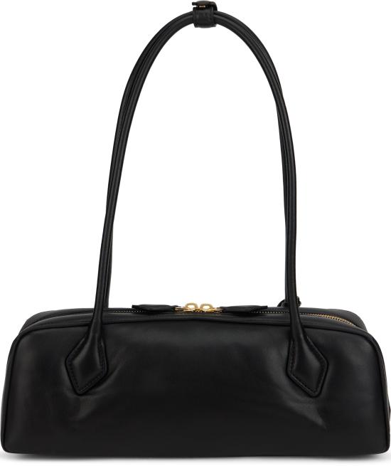 26SS 알라이아 르 테켈 미디움 레더 숄더백 AA1S06033I152 BLACK - ALAIA
