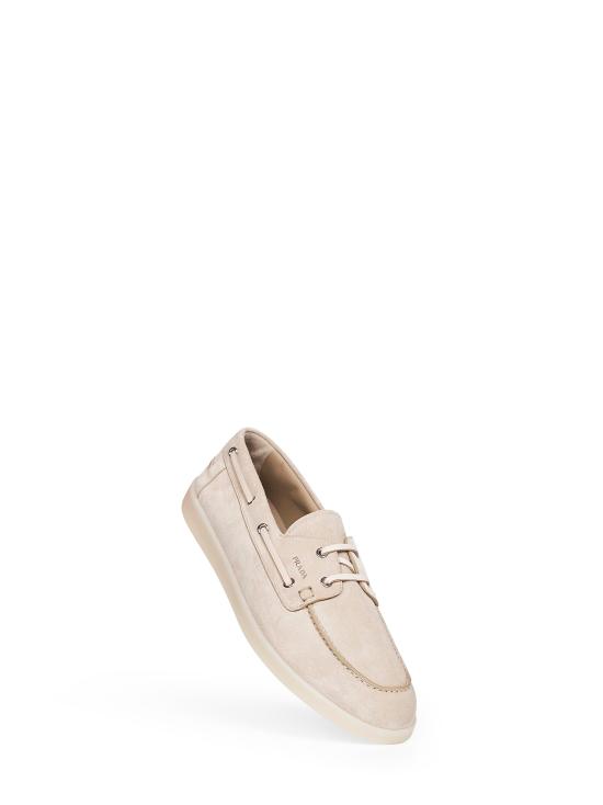 26SS 프라다 스웨이드 보트 슈즈 및 레이스업 로퍼 2EG503G001103F0FHI BEIGE - PRADA