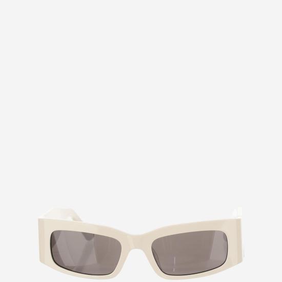  발렌시아가 페이퍼 레클탱글러 선글라스 773507 IVORY - BALENCIAGA