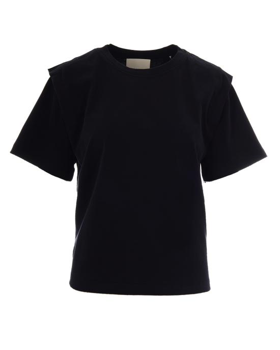26FW 이자벨마랑 폴로 티셔츠 TS0041FA BLACK