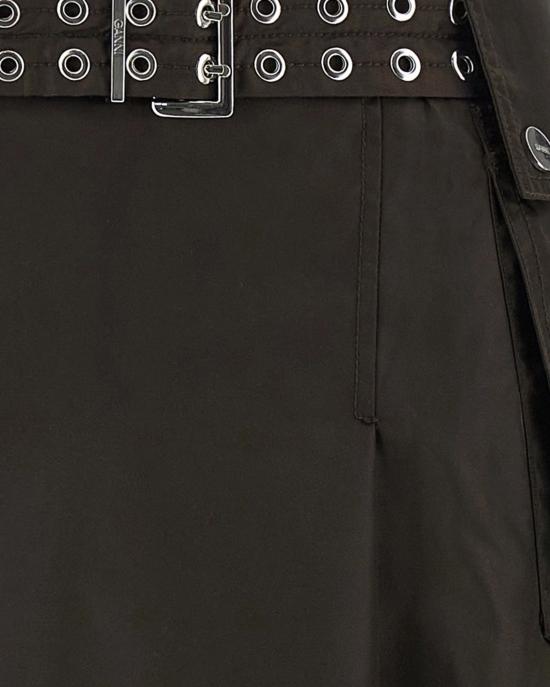 26SS 가니 듀체스 나일론 플리츠 스커트 A1090054 BLACK - GANNI