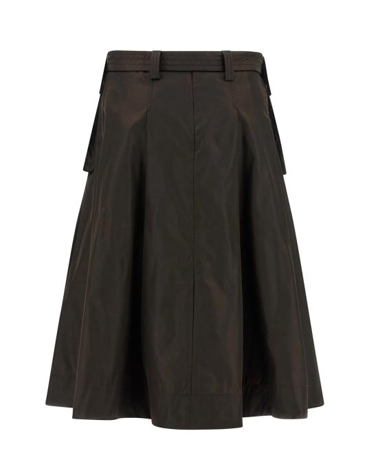 26SS 가니 듀체스 나일론 플리츠 스커트 A1090054 BLACK - GANNI