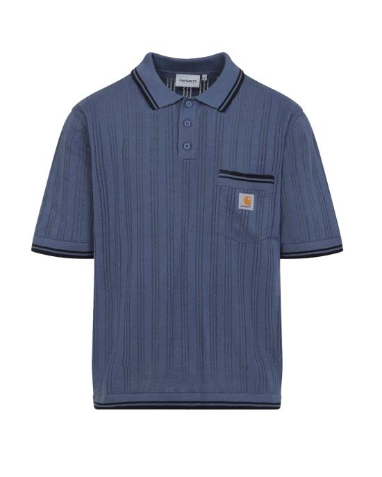 26SS 칼하트 WIP 숏슬리브 램지 폴로 티셔츠 I036168 BLUE