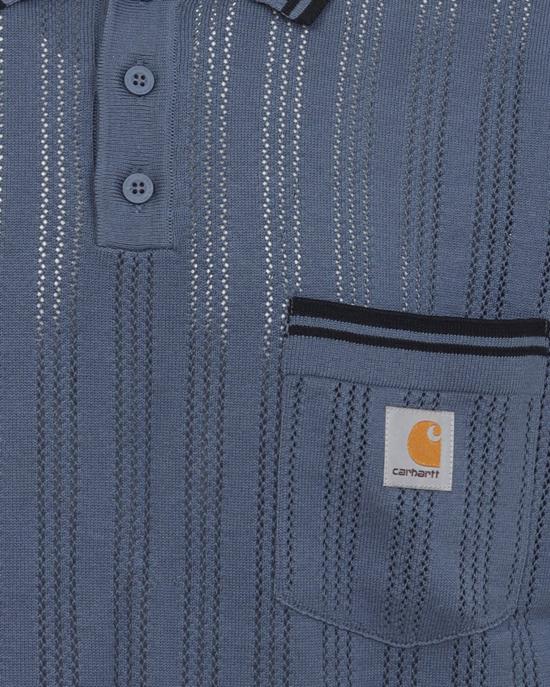 26SS 칼하트 WIP 숏슬리브 램지 폴로 티셔츠 I036168 BLUE - CARHARTT WIP