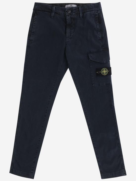 25FW 스톤 아일랜드 스트레치 오가닉 브로큰 트윌 코튼 올드 이펙트 카고 조거 팬츠 3100004 NAVY - STONE ISLAND