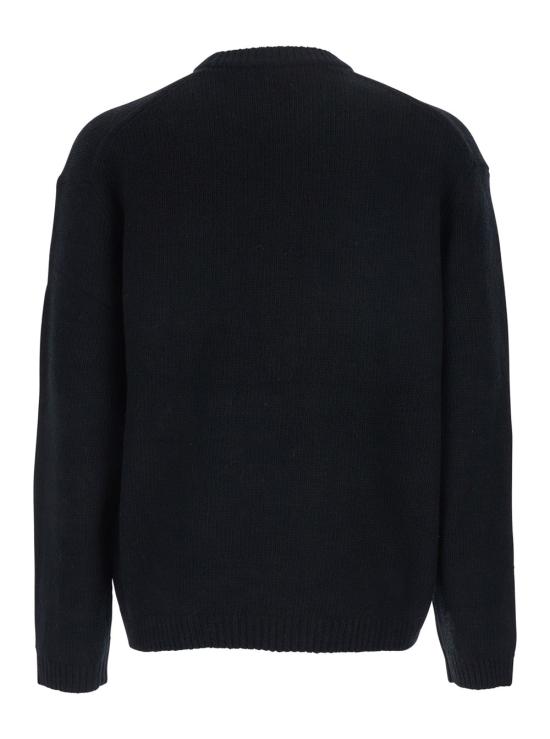 25FW 메종키츠네 드레스드 폭스 인타르시아 울 스웨터 PM00806KH0002 BLACK - MAISON KITSUNE