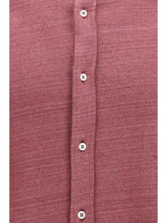 26SS 브루넬로 쿠치넬리 멜란지 저지 셔츠 MR8276686 CORAL - BRUNELLO CUCINELLI