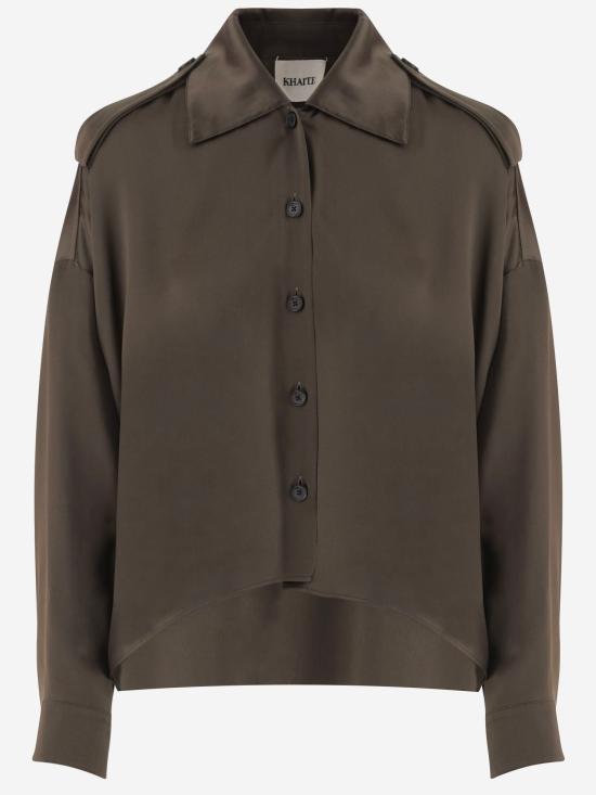 26FW 케이트 보딘 에폴렛 셔츠 블라우스 24803029 BROWN