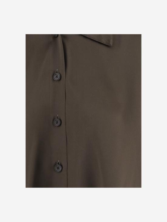26FW 케이트 보딘 에폴렛 셔츠 블라우스 24803029 BROWN - KHAITE
