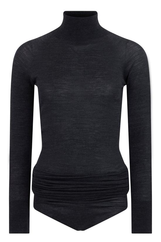  알라이아 바디수트 티셔츠 AA9B03256M894 BLACK
