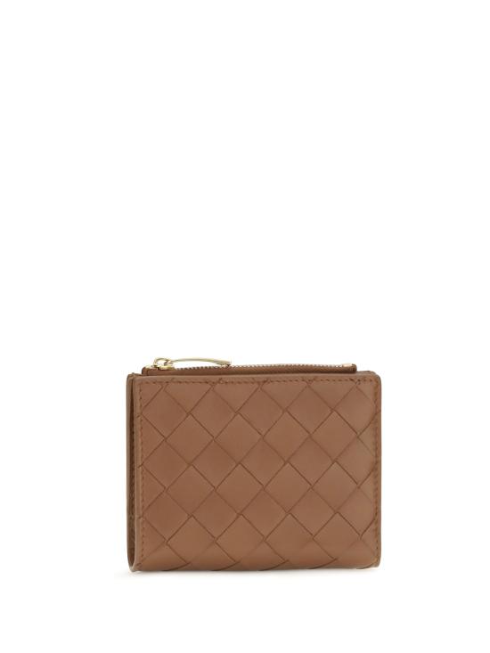 26FW 보테가베네타 인트레치아토 스몰 바이폴드 월렛 742330VCPP3 BROWN - BOTTEGA VENETA