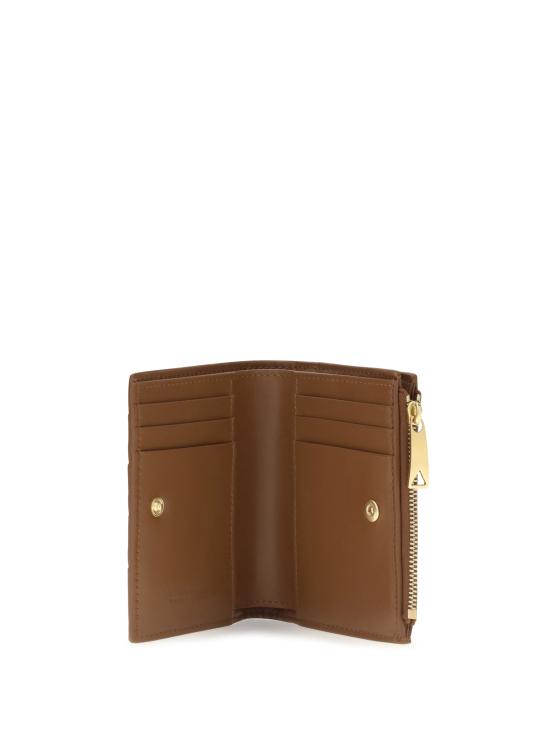 26FW 보테가베네타 인트레치아토 스몰 바이폴드 월렛 742330VCPP3 BROWN - BOTTEGA VENETA