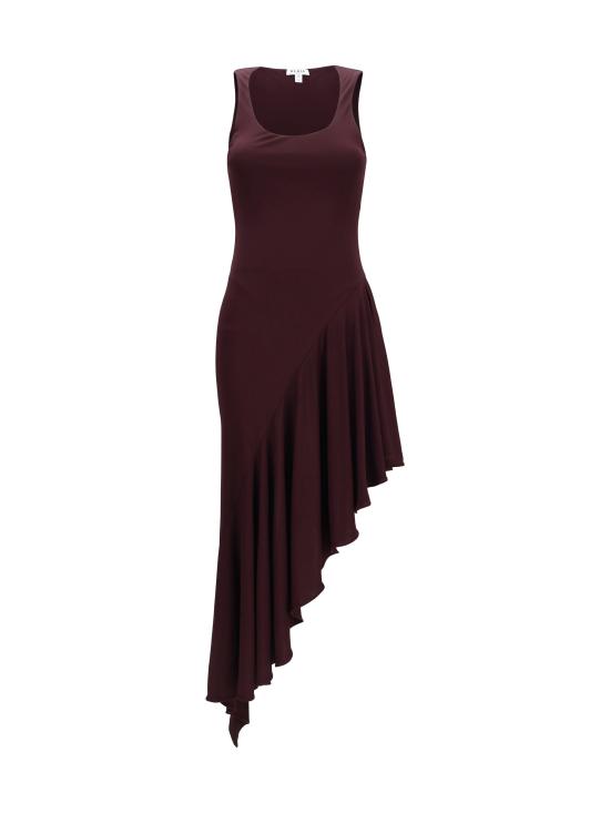 26SS 알라이아 원피스 AA9R3005J090C BURGUNDY - ALAIA