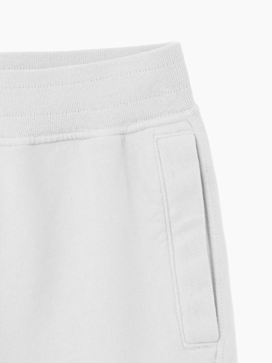 26SS 스톤 아일랜드 브러시드 오가닉 코튼 플리스 레귤러 핏 조거 팬츠 6200003 WHITE - STONE ISLAND