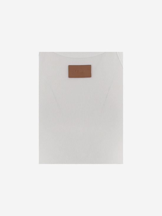 26FW 펜디 민소매 티셔츠 FS7966 WHITE