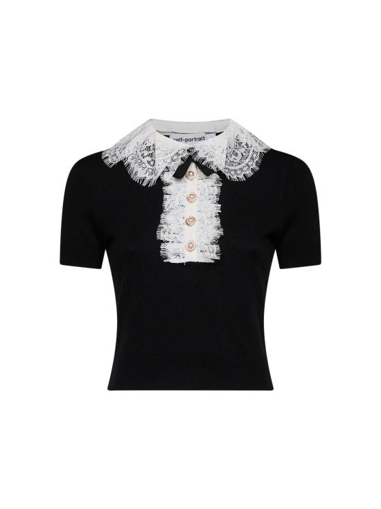 26FW 셀프 포트레이트 블라우스 134T BLACK