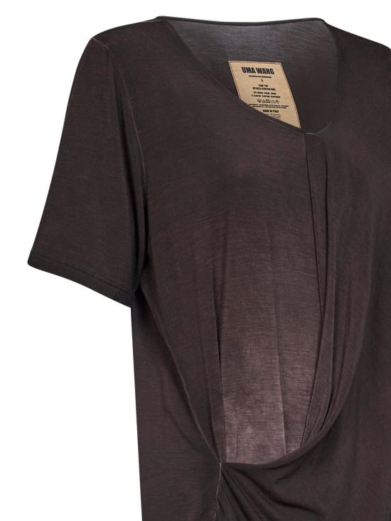 26FW 우마 왕 폴로 티셔츠 UP1033 UW600 BROWN - UMA WANG