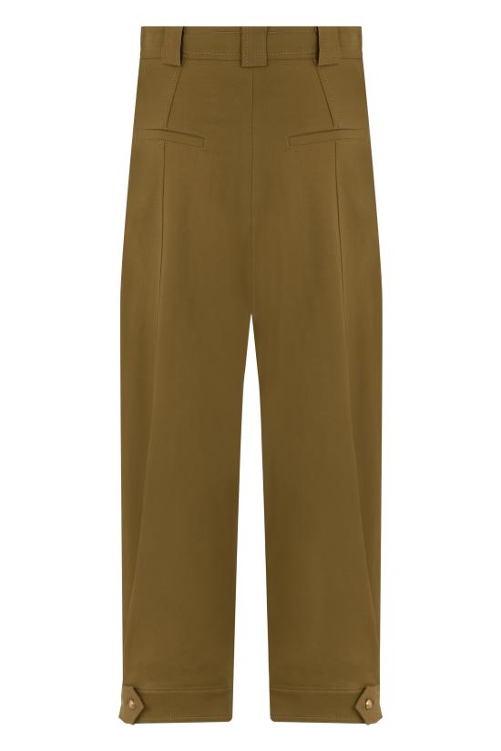 26FW 막스마라 스트레치 코튼 캔버스 팬츠 MXMADORNI KHAKI - MAX MARA