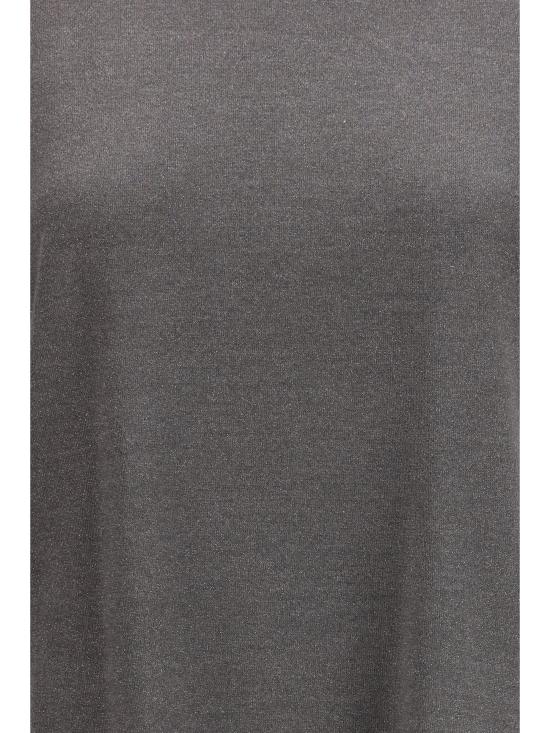 26SS 브루넬로 쿠치넬리 스파클링 캐시미어 실크 니트 티셔츠 M41810000 GRAY - BRUNELLO CUCINELLI