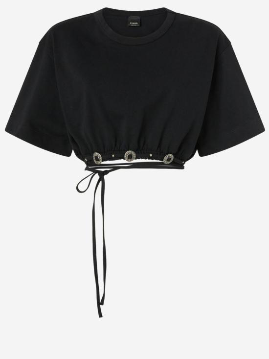 26SS 핑코 폴로 티셔츠 106907 BLACK - PINKO