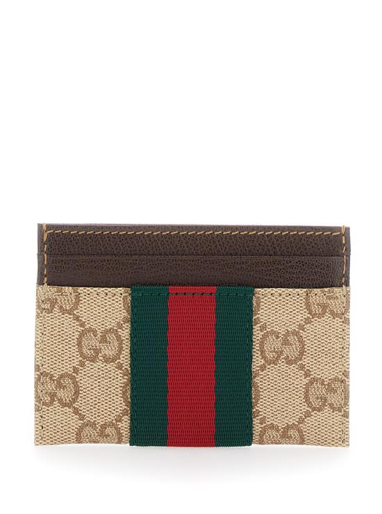 26FW 구찌 웹 디테일 카드 케이스 876043 BEIGE