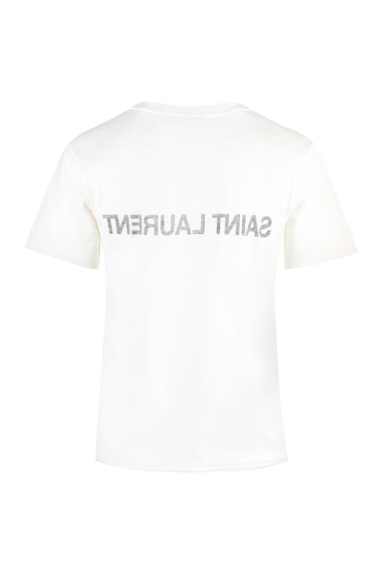  생로랑 폴로 티셔츠 665234 WHITE - SAINT LAURENT