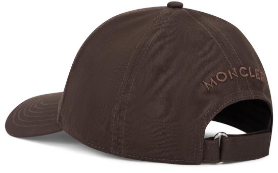 26FW 몽클레어 로고 패치 코튼 볼캡 L20913B00037 BROWN - MONCLER