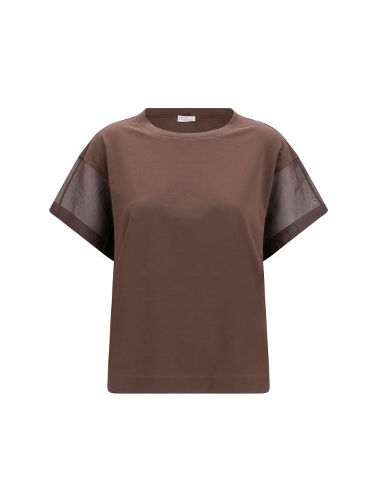 26SS 브루넬로 쿠치넬리 폴로 티셔츠 M0T81BX800 BROWN - BRUNELLO CUCINELLI