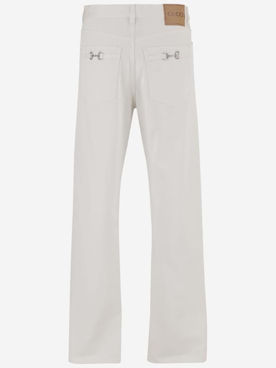 26SS 구찌 데님 팬츠 855031 WHITE