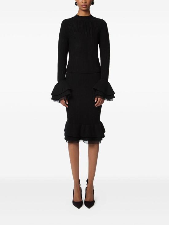  니나리찌 스커트 25AMJU005ML0581 BLACK - NINA RICCI