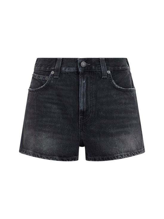 26SS 하이쿠레 데님 숏팬츠 HEW03362DF174L0902 BLACK