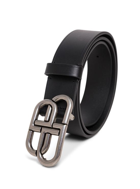 26SS 발렌시아가 BB 로고 라지 벨트 570370 BLACK - BALENCIAGA
